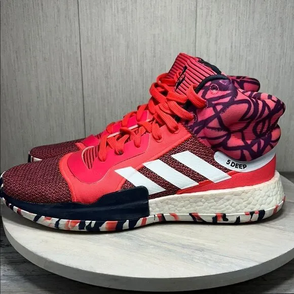 Adidas Red and Black Sneakers