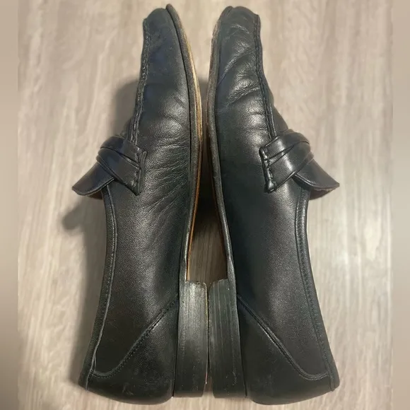 Allen Edmond Men’s Bergamo Loafers Size 9.5 Black Leather Classic Preppy Formal