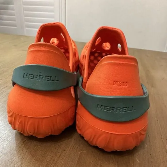 Merrell Hydro Moc Water Shoes Clogs Sandals Orange Swirl Mens US 10 Hiking Beach