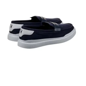 NEW⭐️COLE HAAN GRAND360 Canvas/Leather Navy‎ Loafers cushioning lightweight 8.5