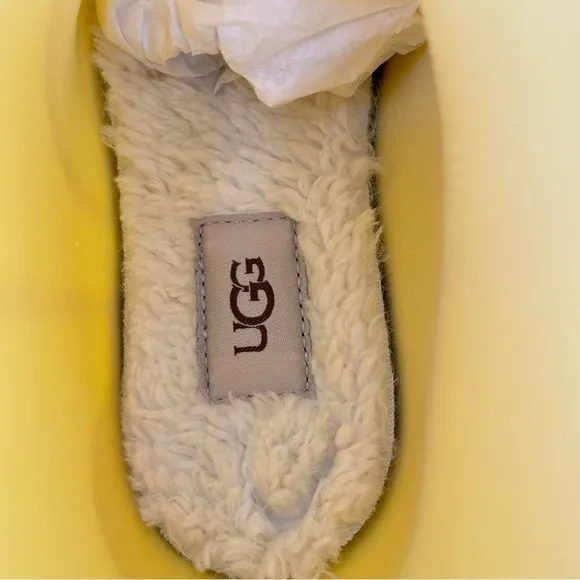 Ugg Drizlita Rain Boots Yellow Sherpa Lined Waterproof Shoes Boys Girls Unisex
